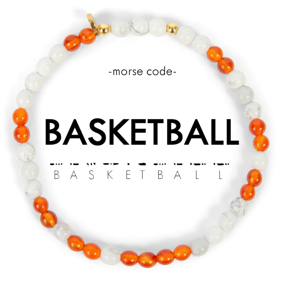 Ethic Goods Morse Code Bracelet - Basketball