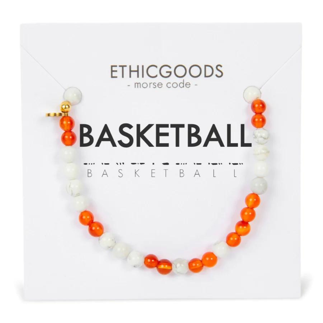 Ethic Goods Morse Code Bracelet - Basketball