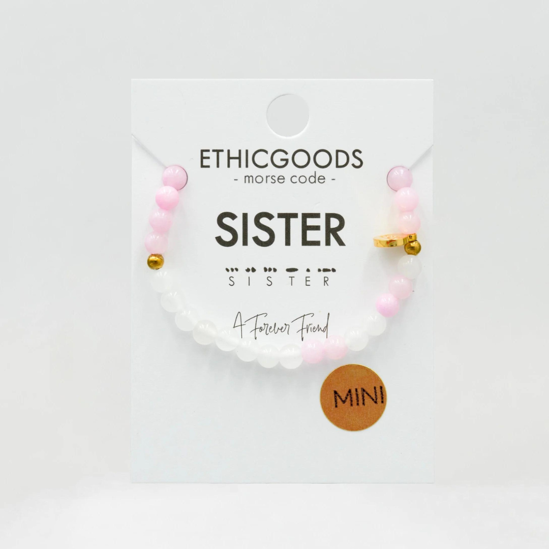 Ethic Goods Mini Morse Code Bracelet - Sister