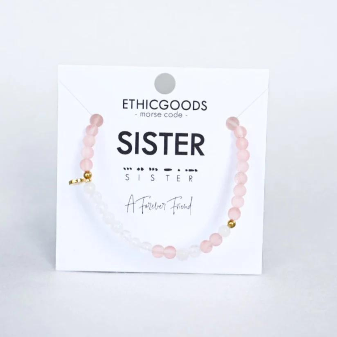 Ethic Goods Morse Code Bracelet - Sister