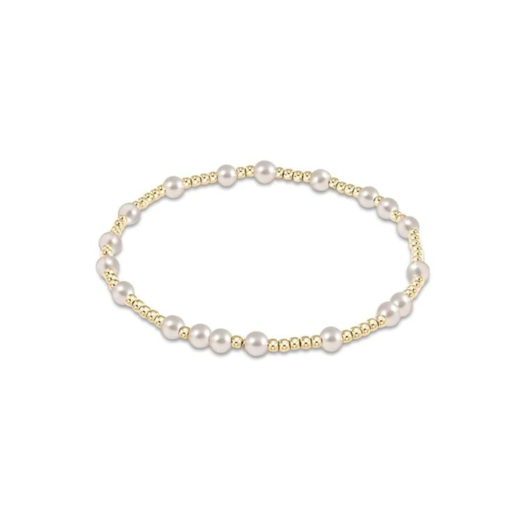 Enewton E-Girl Gold Hope Unwritten Bracelet - Pearl