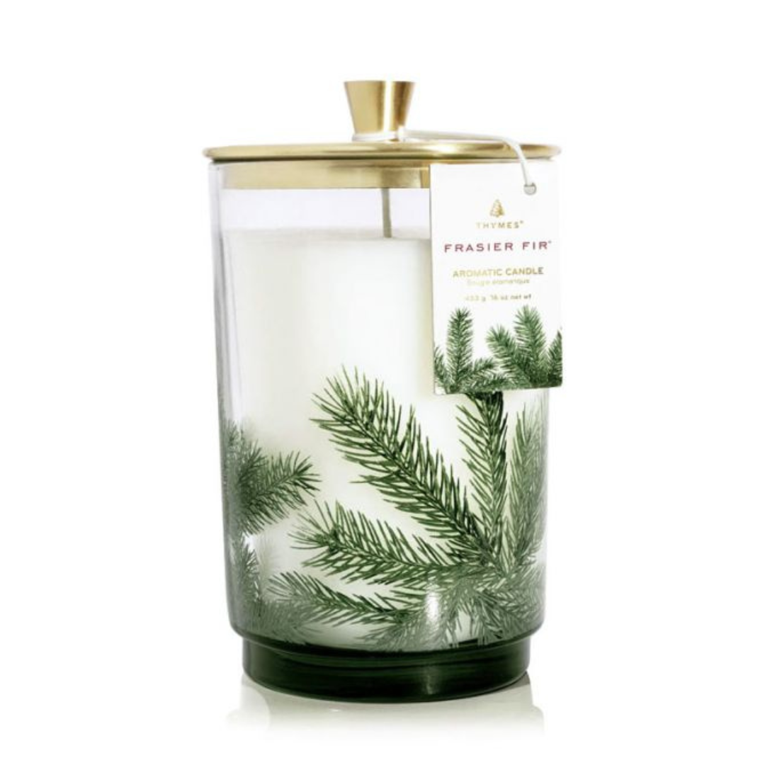 Thymes Frasier Fir Heritage Pine Needle Luminary Candle