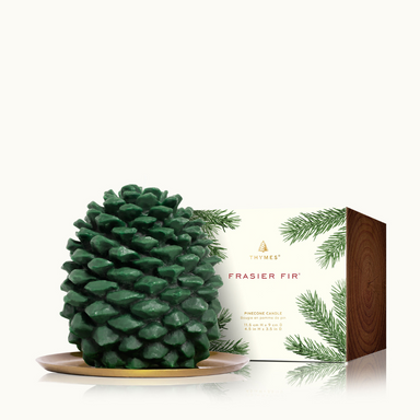 Thymes Frasier Fir Petite Molded Pinecone Candle - The Cottage