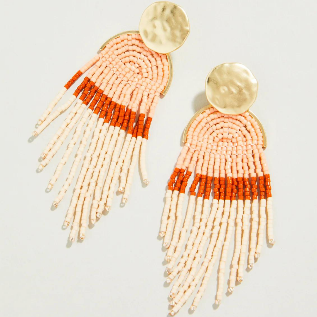 Spartina Bitty Bead Earrings - Terracotta