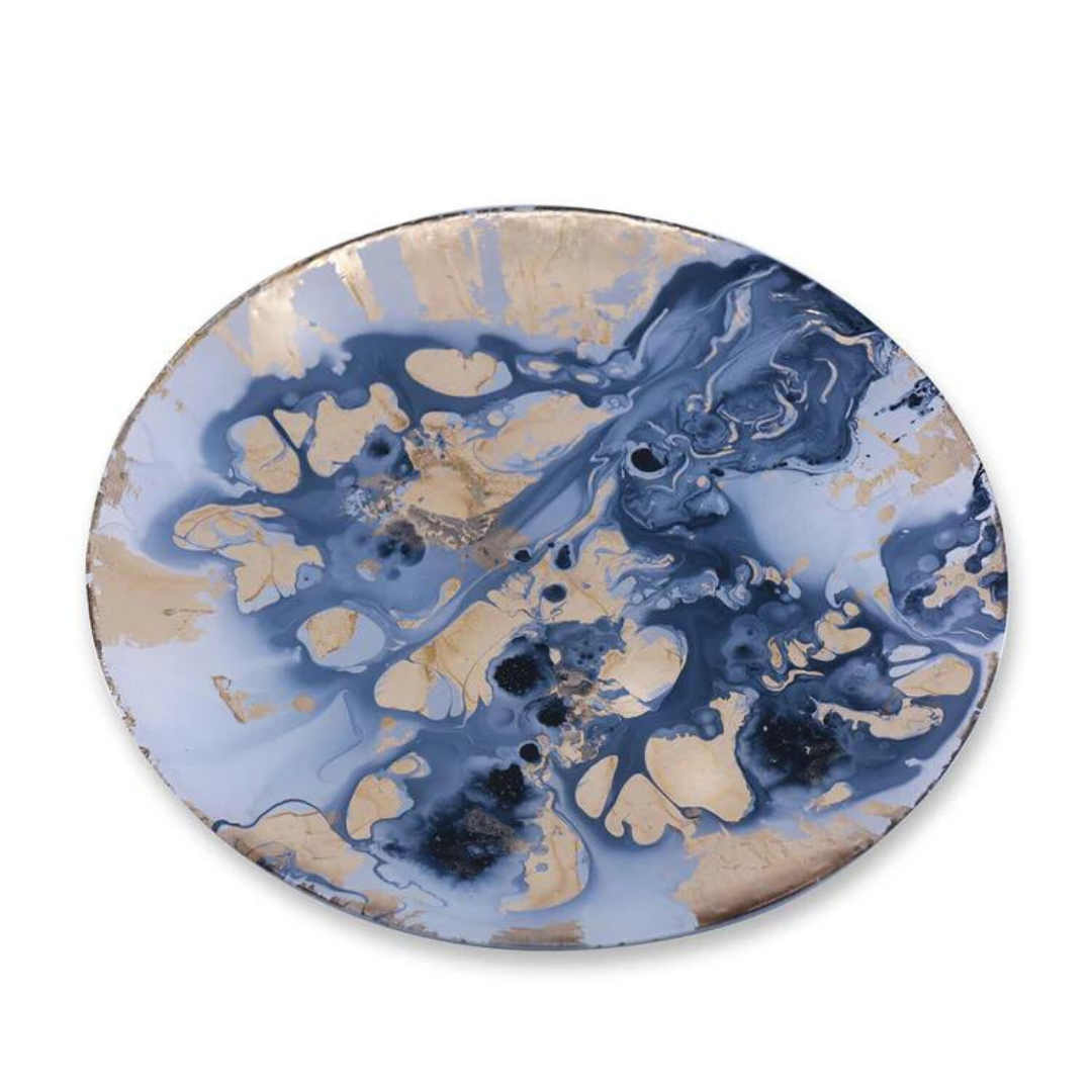Beatriz Ball Glass New Orleans Painted Platter