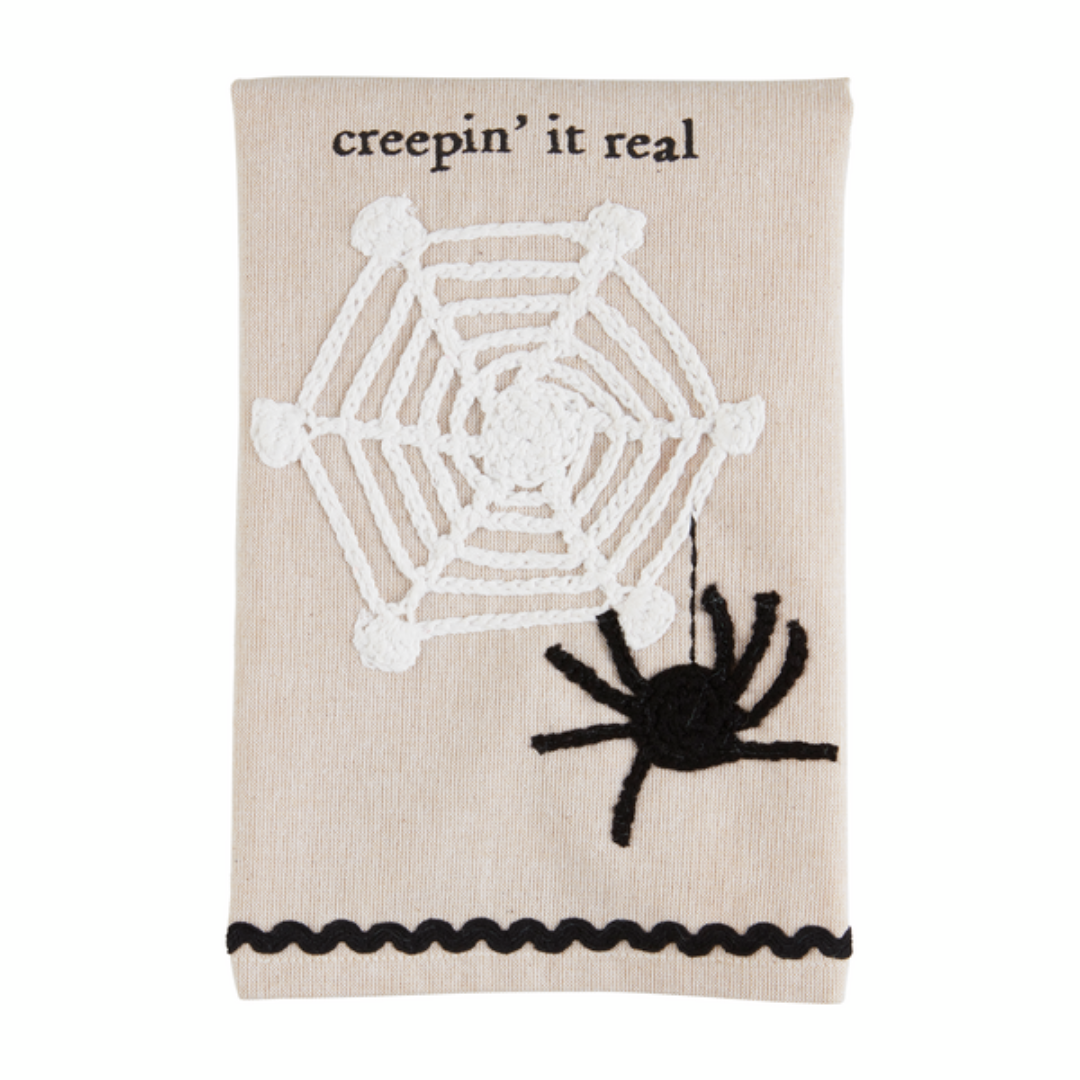 Mud Pie Halloween Crochet Towel