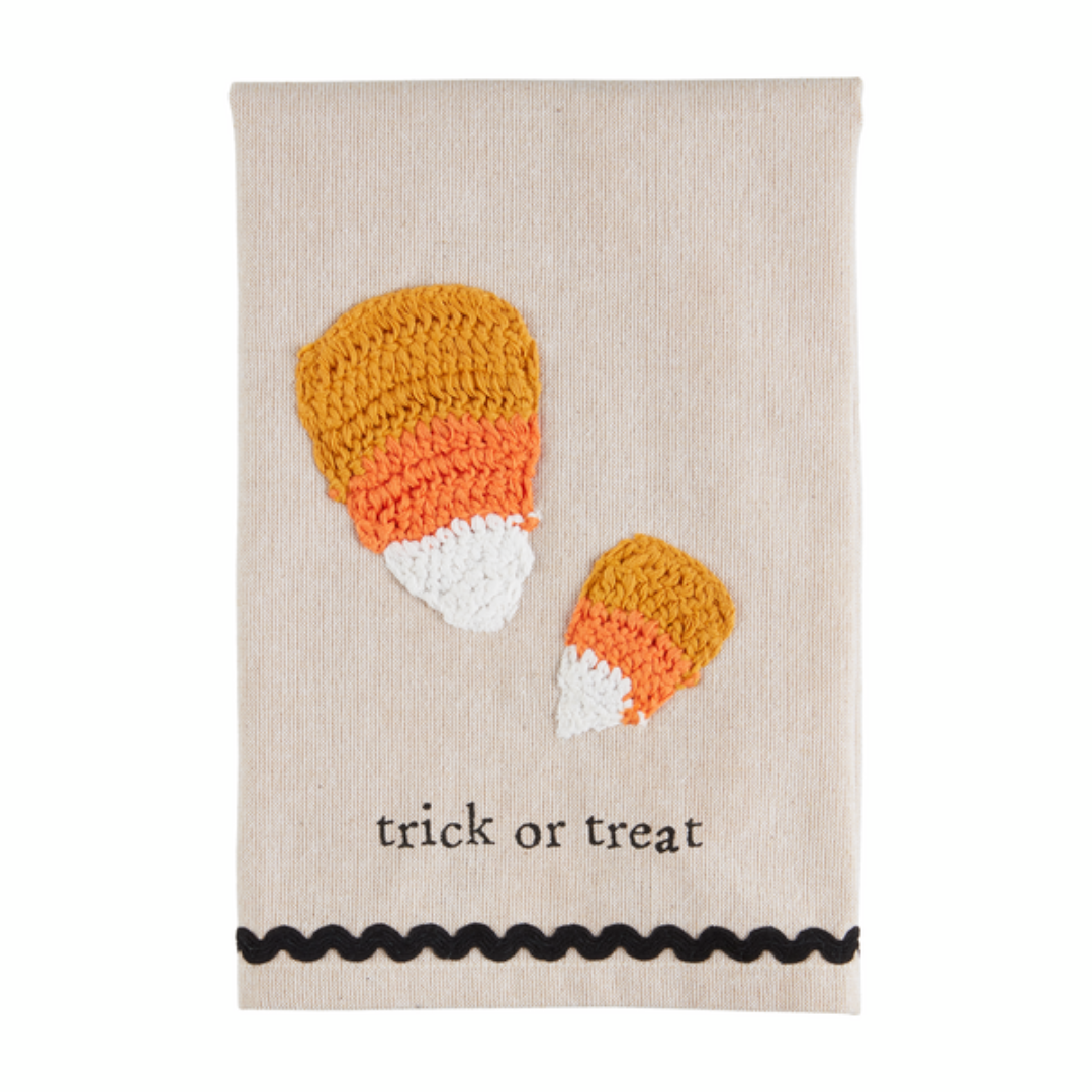 Mud Pie Halloween Crochet Towel