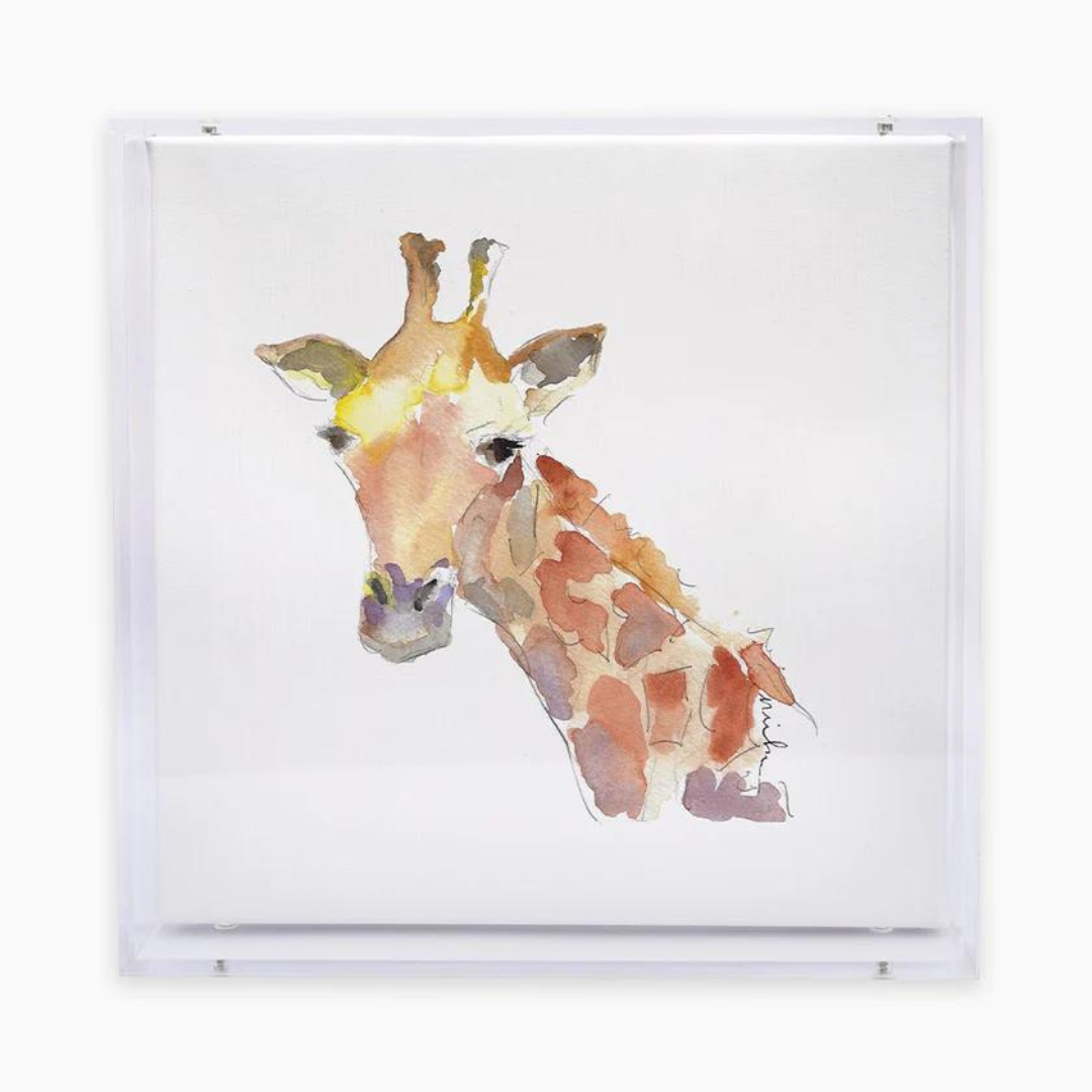 Giraffe Acrylic Shadow Box Print