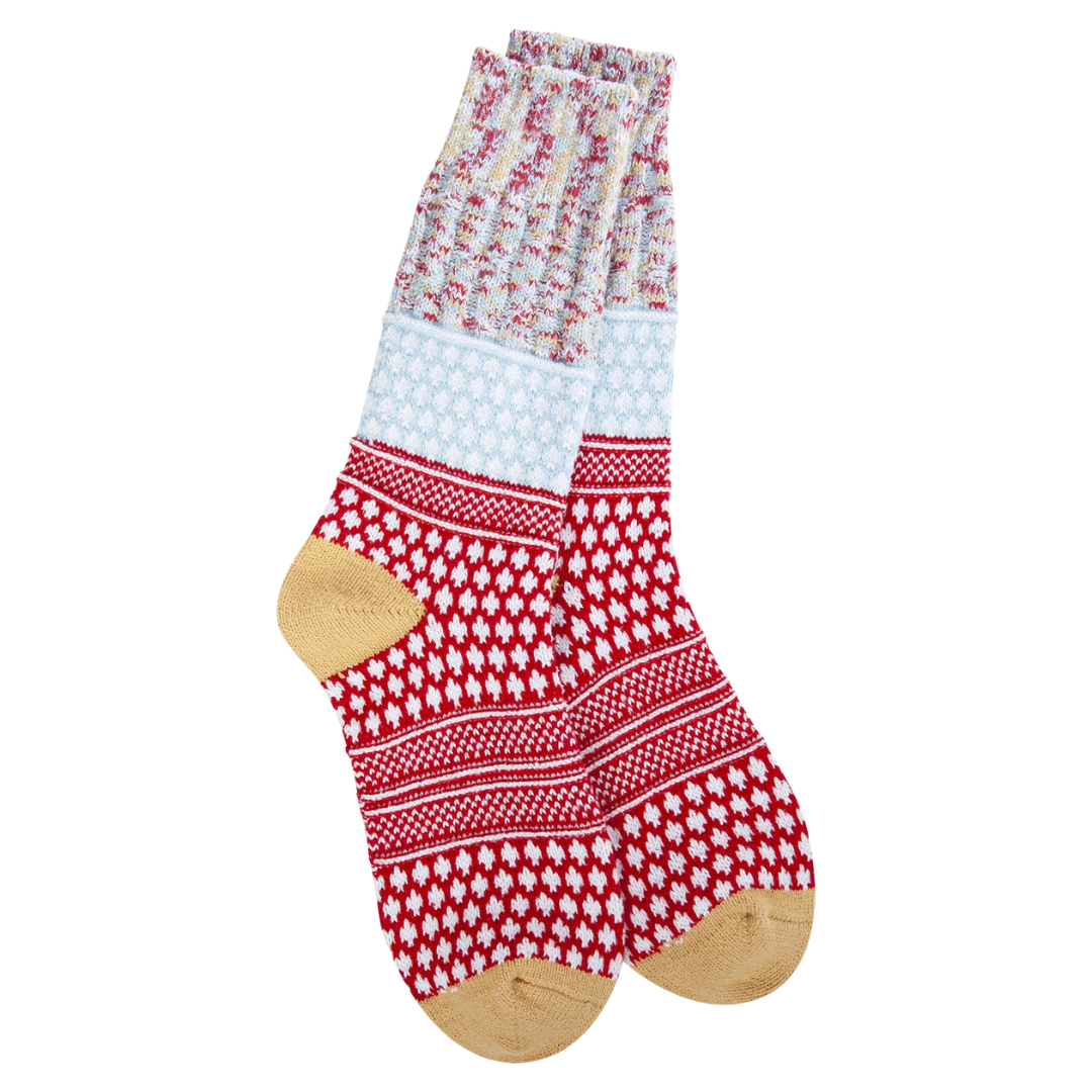 World's Softest Holiday Textured Crew Socks