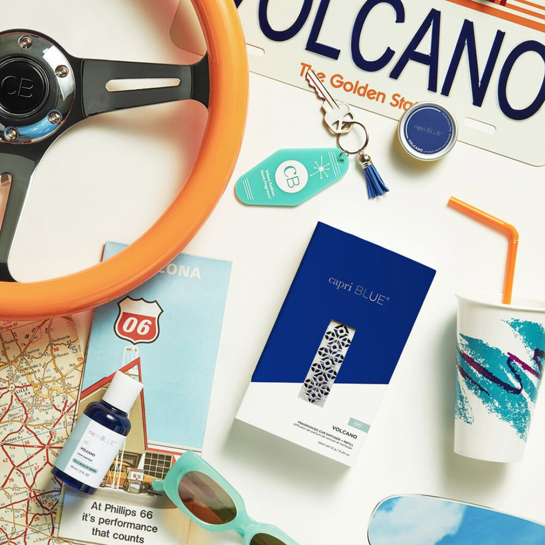 Capri Blue Fragrance Car Diffuser - Volcano