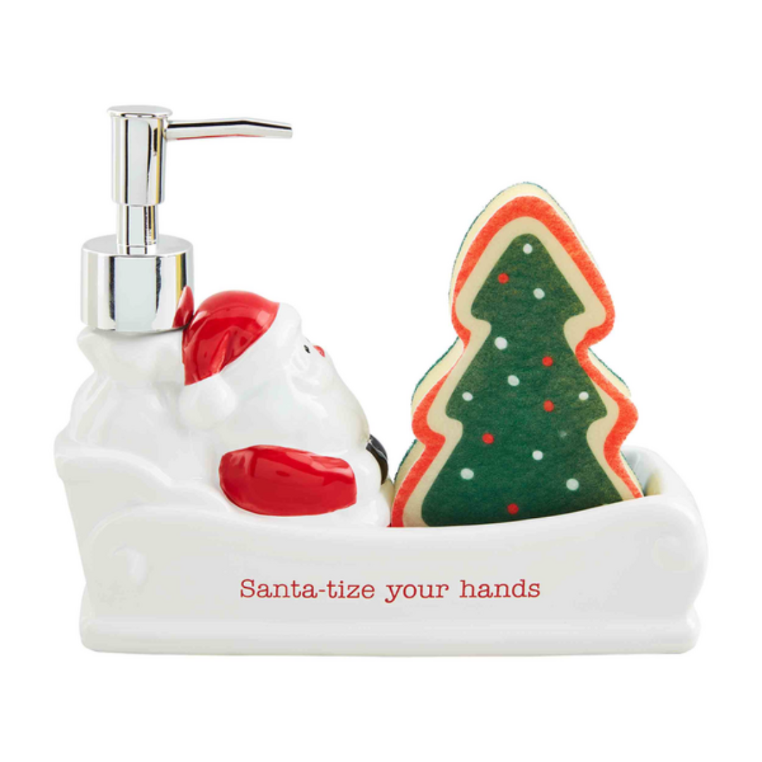 Mud Pie Santa Sled Soap & Sponge Set