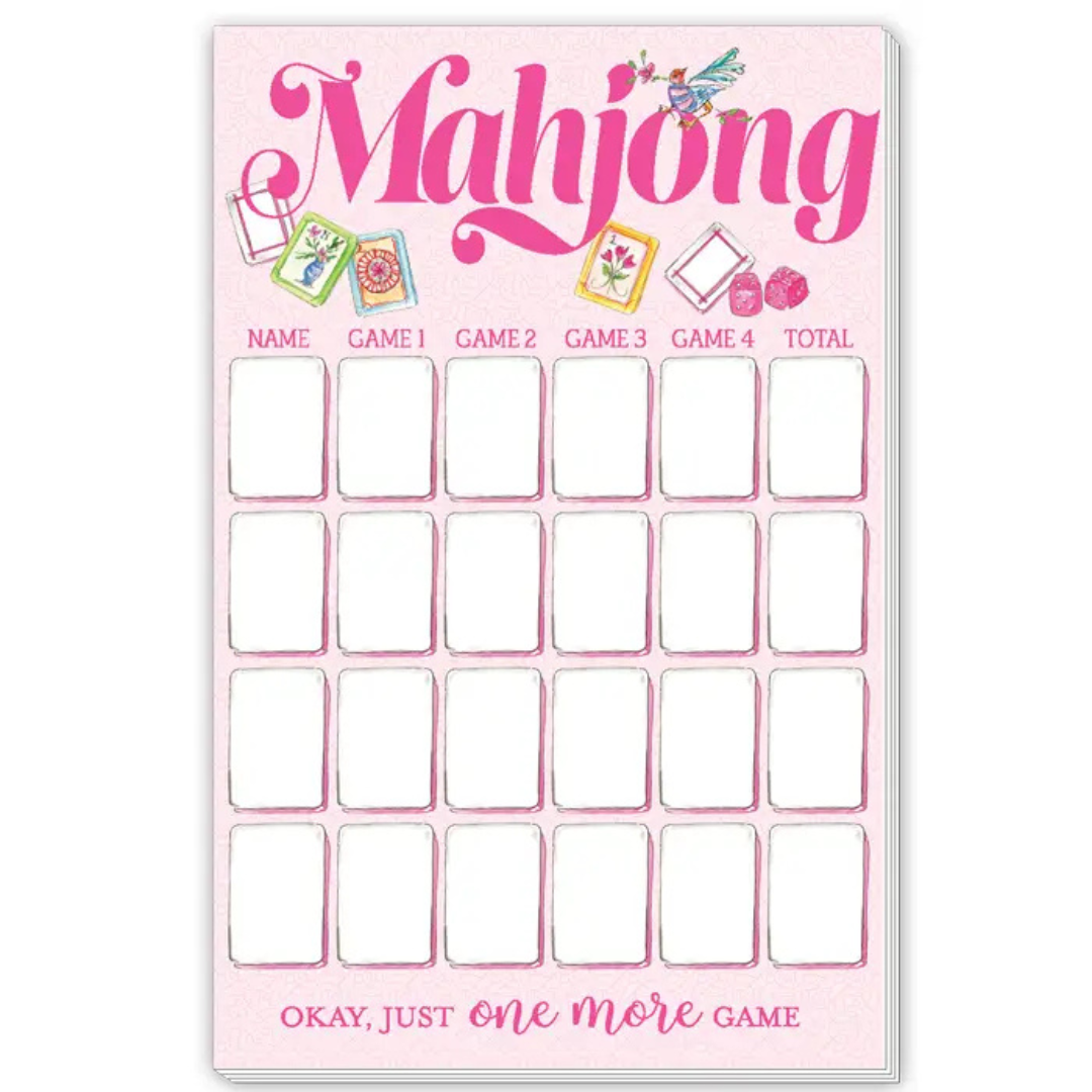 Roseanne Beck Large Notepad - Mahjong Score Pad