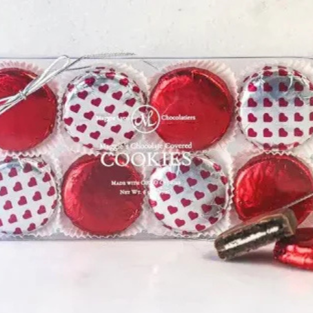 Maggie Lyon Valentine's 8pc Milk Chocolate Covered Cookies