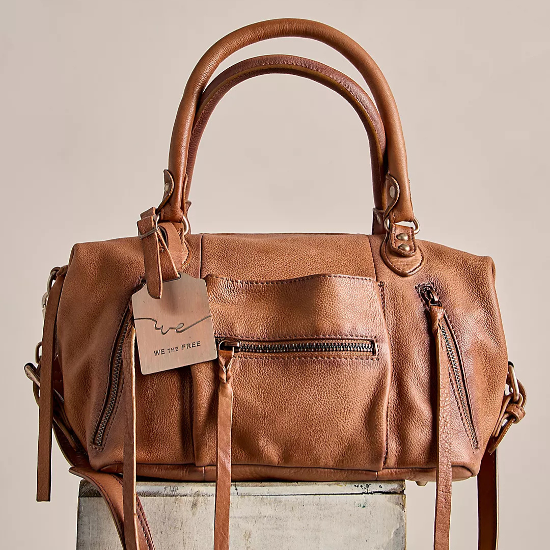 Free People WTF Baby Emerson Tote - Saddle