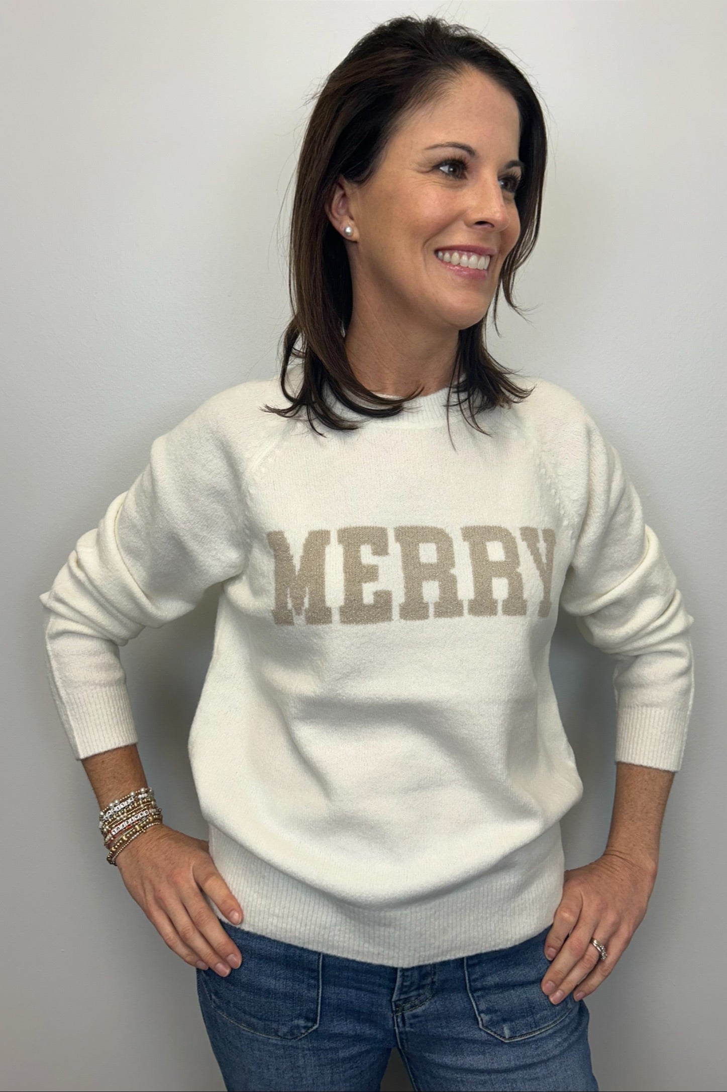 Z Supply Merry Metallic Sweater