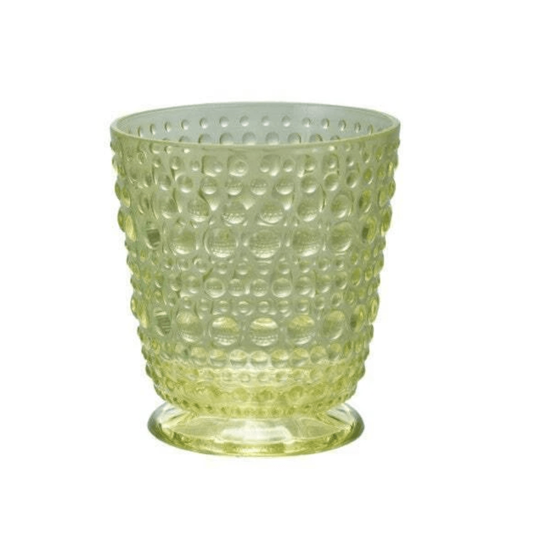 Acrylic Footed Glass w/Dots - Creative Co - Op