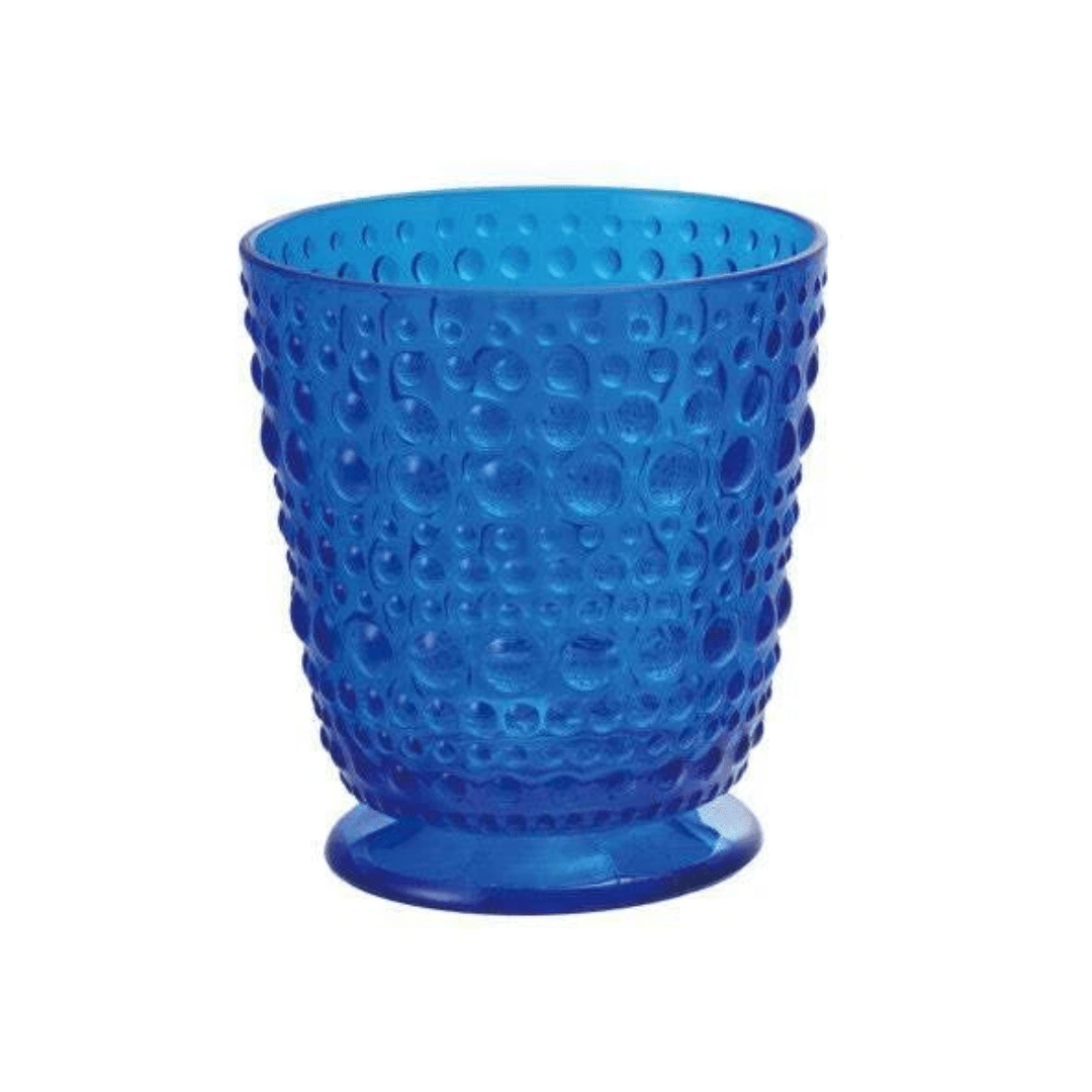 Acrylic Footed Glass w/Dots - Creative Co - Op