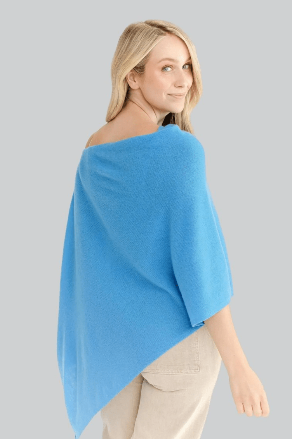 Alashan Cashmere Dress Topper - Azure - Alashan Cashmere Co.