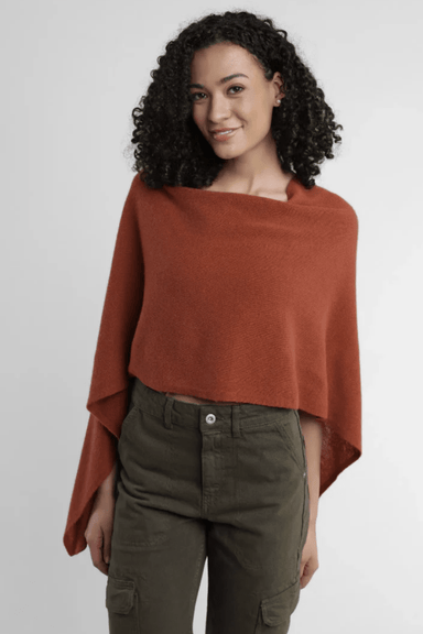 Alashan Cashmere Dress Topper - Rust - Alashan Cashmere Co.