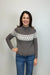 Alashan Cashmere Islay Shaker Fair Isle Raglan - Saddle - Alashan Cashmere Co.