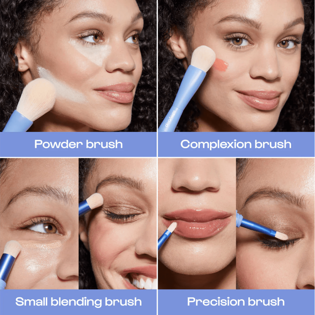 Alleyoop Overachiever 4 - in - 1 Makeup Brush - Alleyoop