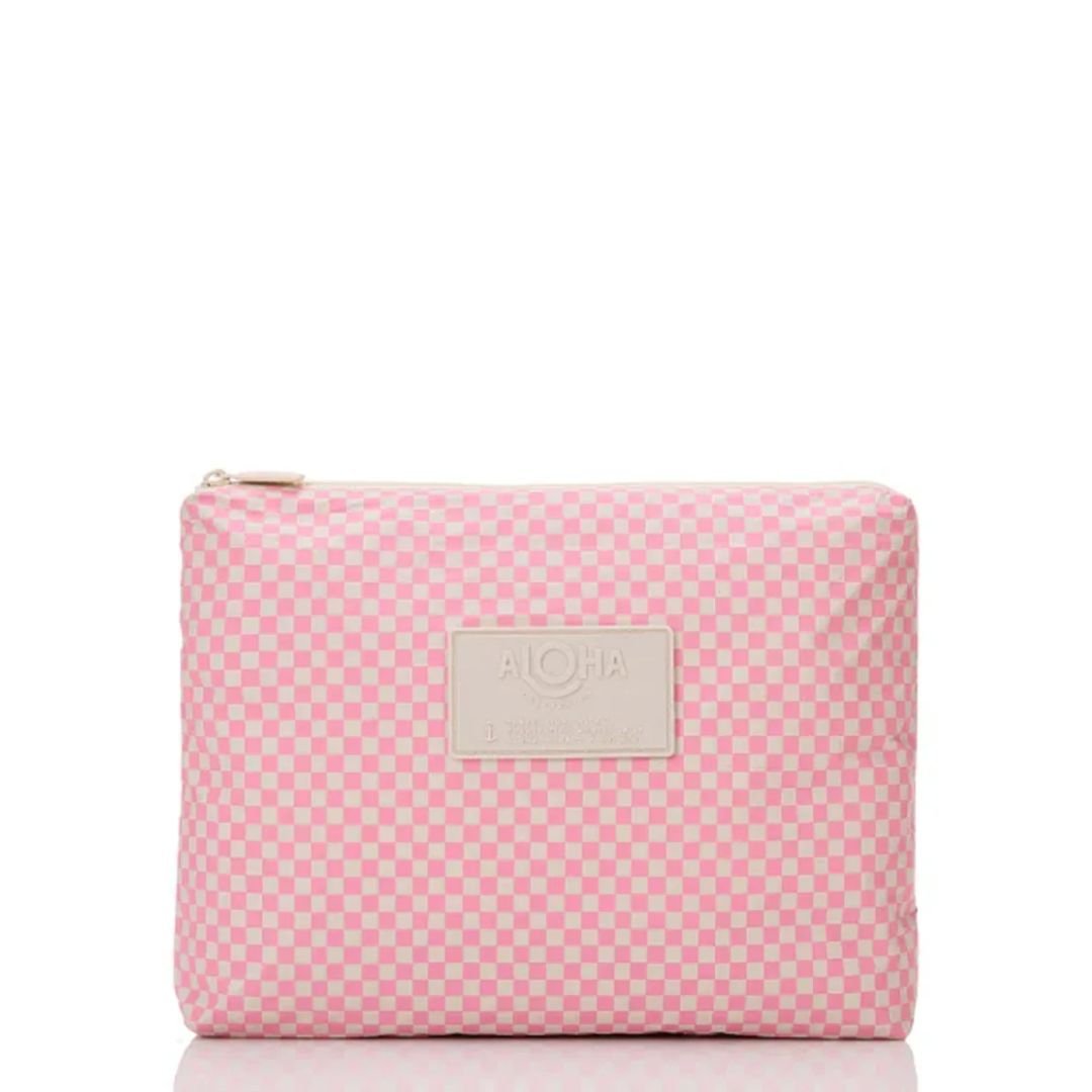 Aloha Tiny Check Mid Pouch - Aloha Collection