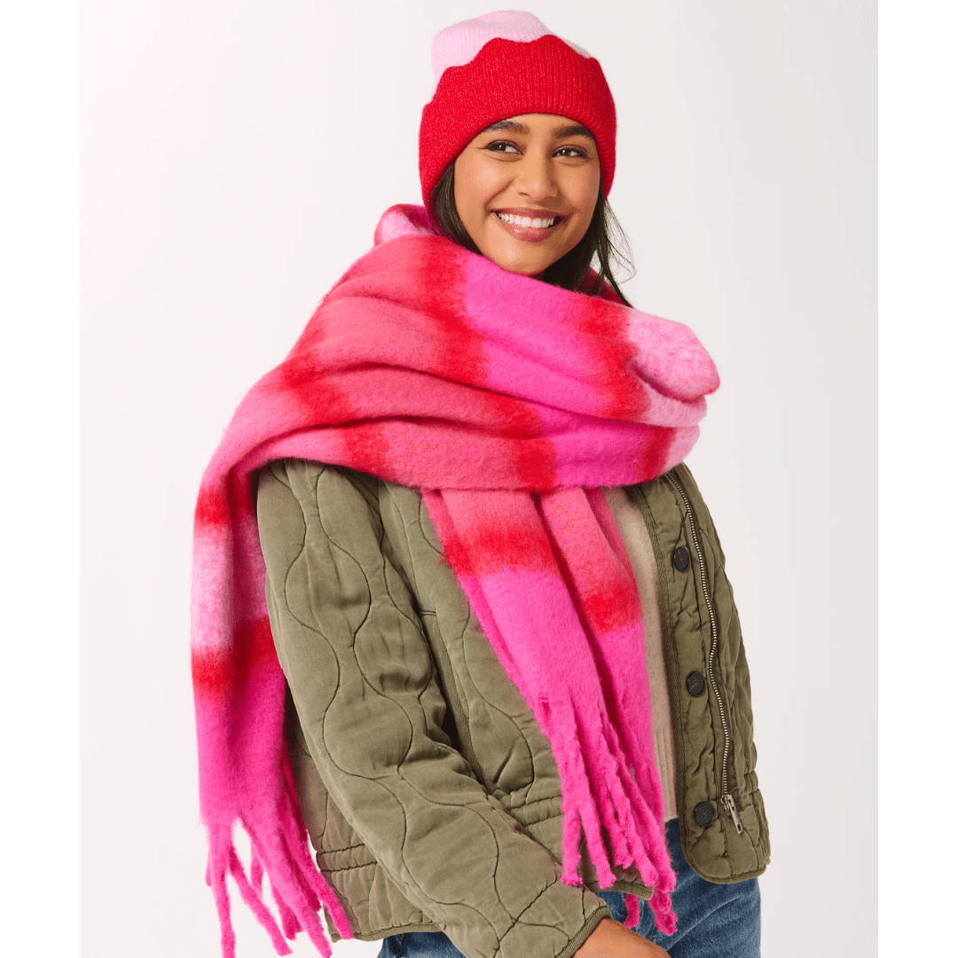 Amelia Scarf - Red - Shiraleah