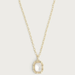 Anabel Aram Bamboo with Stone Pendant Necklace - Anabel Aram Jewelry