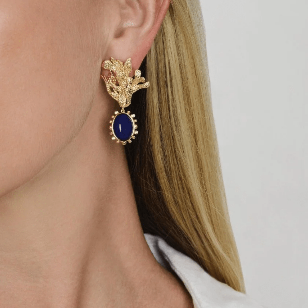 Anabel Aram Kelp with Lake Drop Earrings - Anabel Aram Jewelry