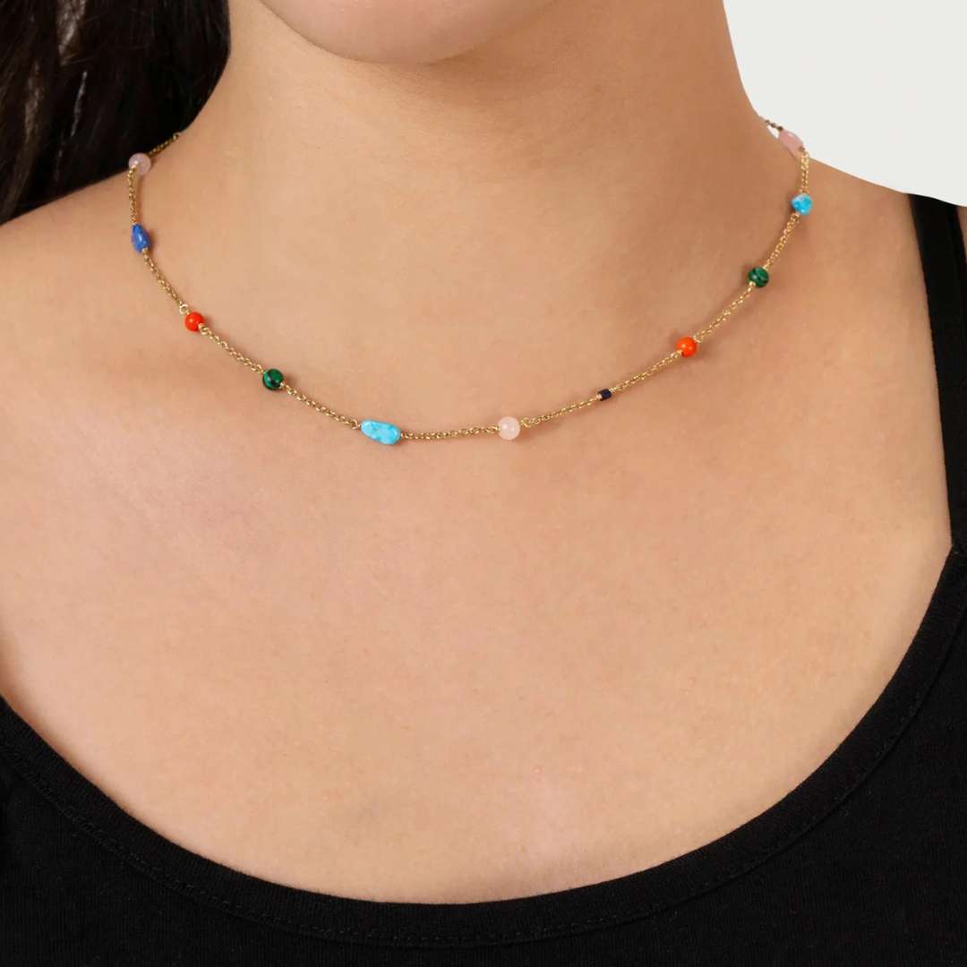 Anabel Aram Milos Chain Necklace w/ Medium Fish Charm - Anabel Aram Jewelry