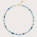 Anabel Aram Milos Cool Chain Necklace w/ Stone Fish Charm-Lapis - Anabel Aram Jewelry