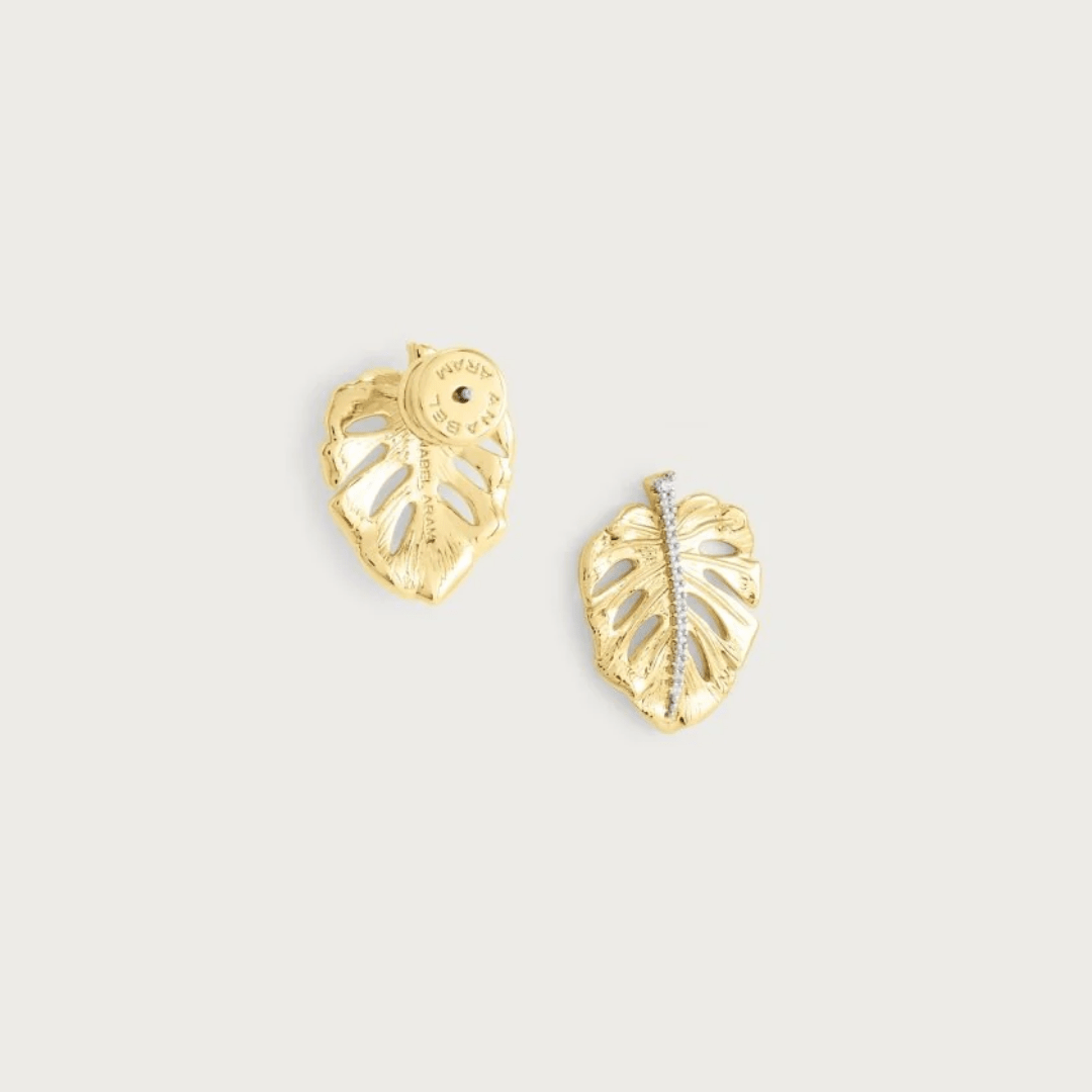 Anabel Aram Monstera Palm Earrings - Anabel Aram Jewelry