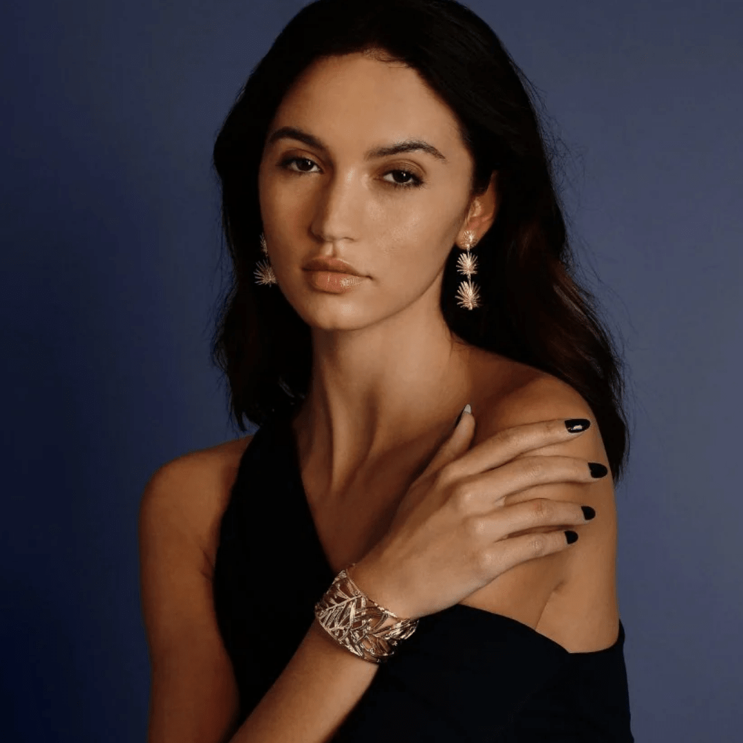 Anabel Aram Palm Leaves Cuff - Anabel Aram Jewelry