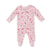 Angel Dear 2 way Ruffle Back Zip Footie In Serene Floral - Angel Dear