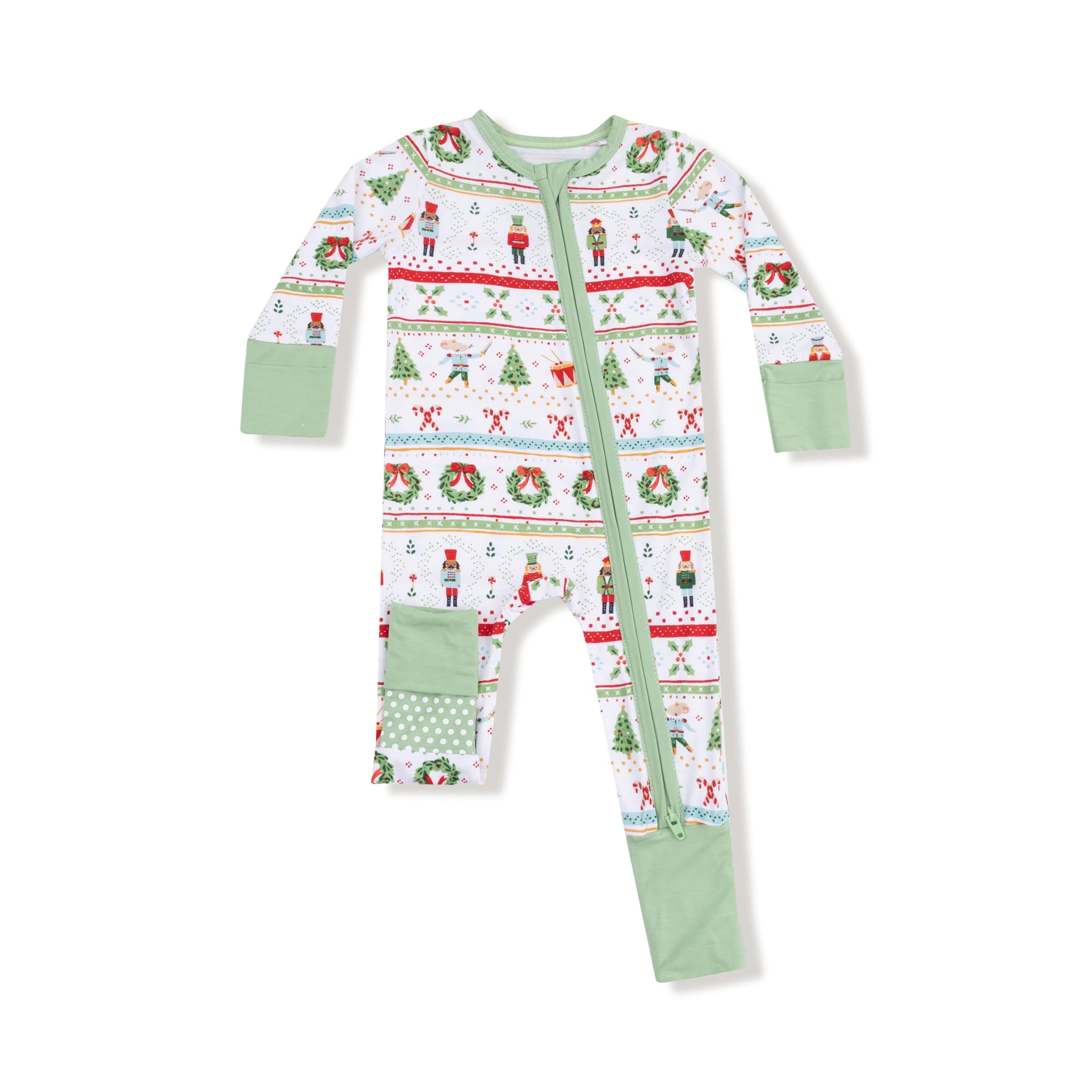 Angel Dear 2 Way Zipper Romper - Nutcracker Fair Isle - Angel Dear