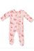 Angel Dear 2way Ruffle Back Zip Footie- Vint Rein/Santa Pk - Angel Dear