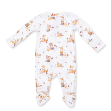 Angel Dear 2Way Zip Footie In Woodland Animals with Pumpkin - Angel Dear
