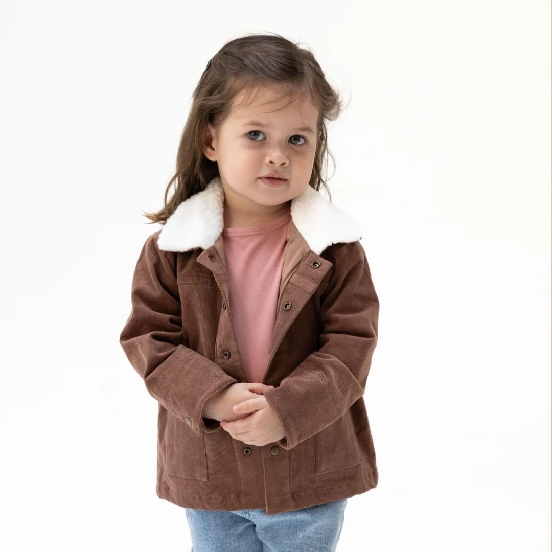 Angel Dear Corduroy Jacket in Beaver - Angel Dear