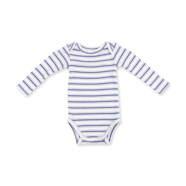 Angel Dear Long Sleeve Bodysuit Vintage Stripe Blue - Angel Dear