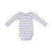 Angel Dear Long Sleeve Bodysuit Vintage Stripe Blue - Angel Dear