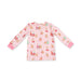 Angel Dear Long Sleeve Lounge Set Vintage Reindeer & Santa Pink - Angel Dear
