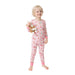 Angel Dear Long Sleeve Lounge Set Vintage Reindeer & Santa Pink - Angel Dear