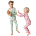 Angel Dear Long Sleeve Lounge Set Vintage Reindeer & Santa Pink - Angel Dear