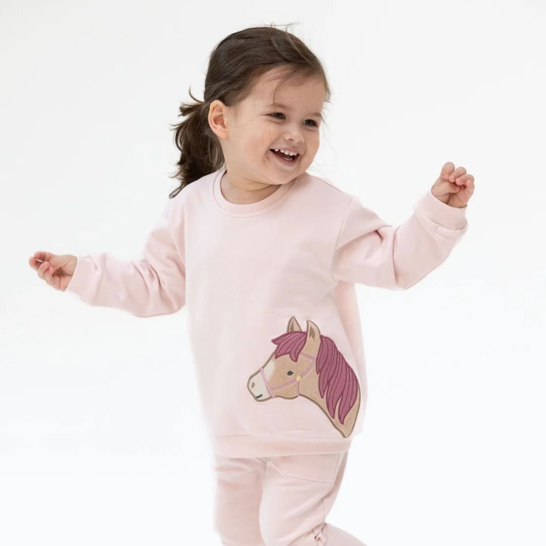 Angel Dear Oversized Sweatshirt In Horse Head - Angel Dear