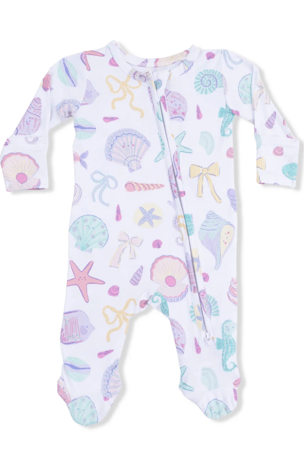 Angel Dear Ruffle Back Footie - Beach Days - Angel Dear