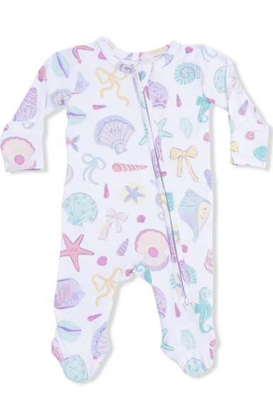 Angel Dear Ruffle Back Footie - Beach Days - Angel Dear