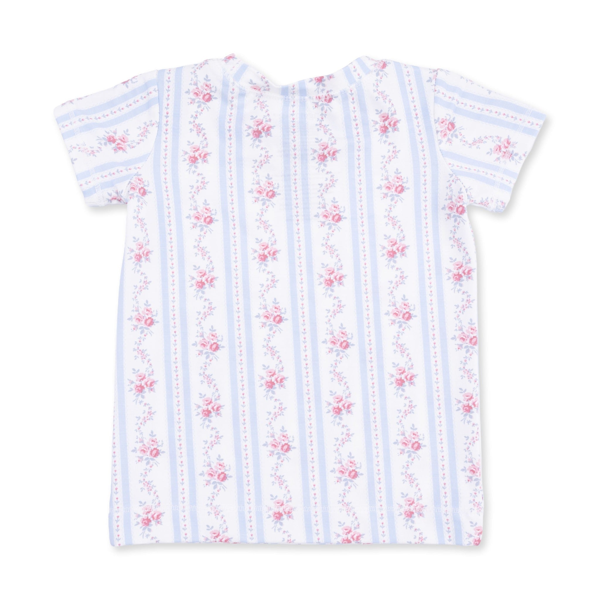 Angel Dear Short Sleeve Loungewear Set Anna Floral Stripe - Angel Dear