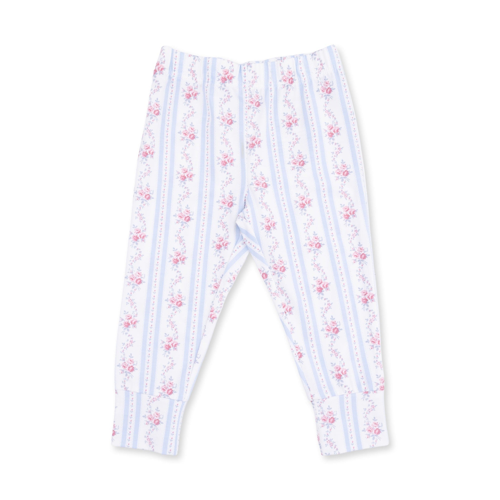 Angel Dear Short Sleeve Loungewear Set Anna Floral Stripe - Angel Dear