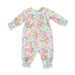 Angel Dear Smocked Long Sleeve Romper In Angeline Floral - Angel Dear