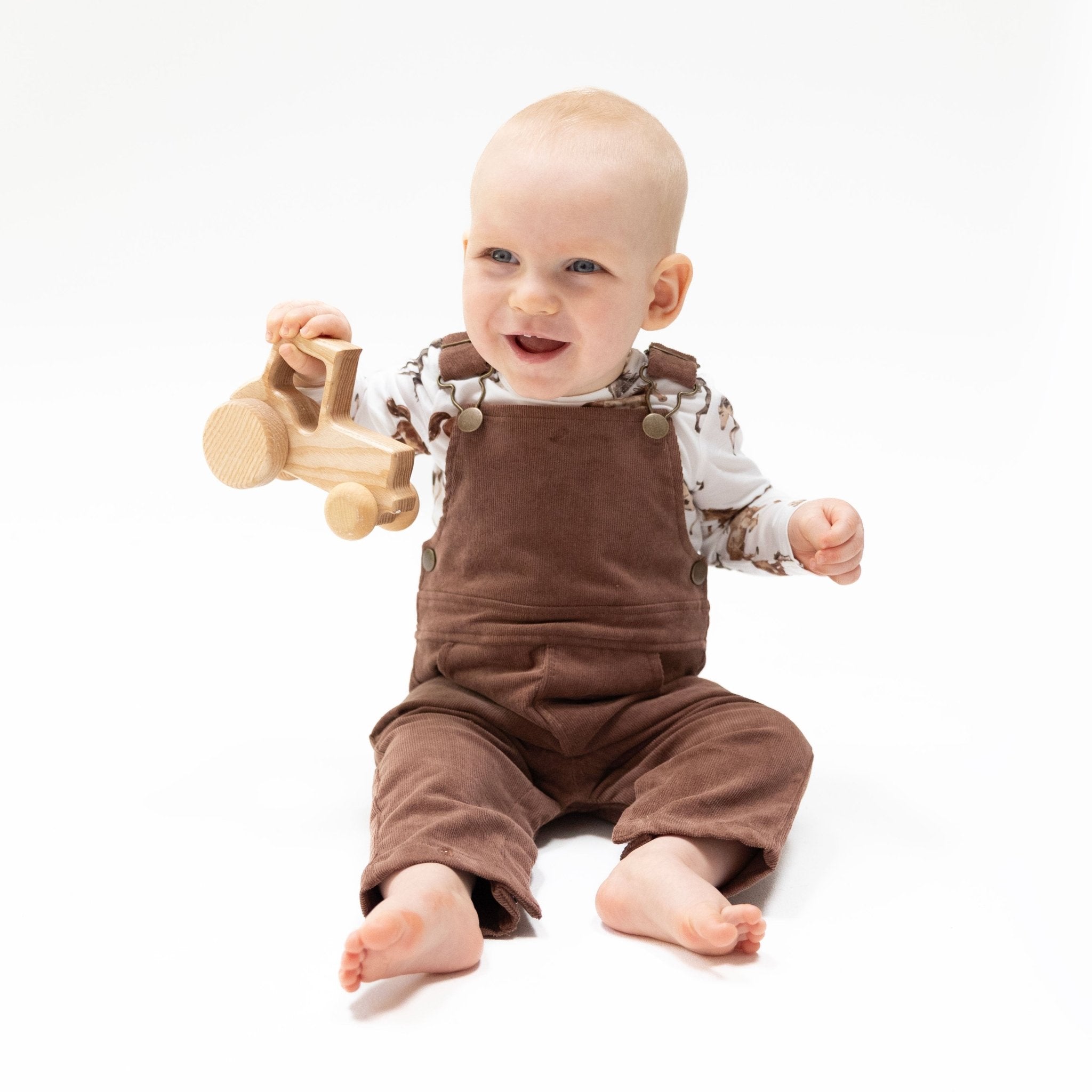 Angel Dear Uni Old School Overall Solid Beaver - Angel Dear